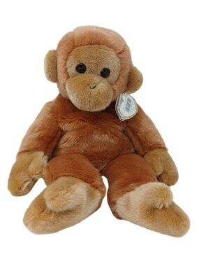 VG1998 Ty Beanie Buddies 14” Bongo Monkey Brown Plush Soft Large Buddy #SC-1